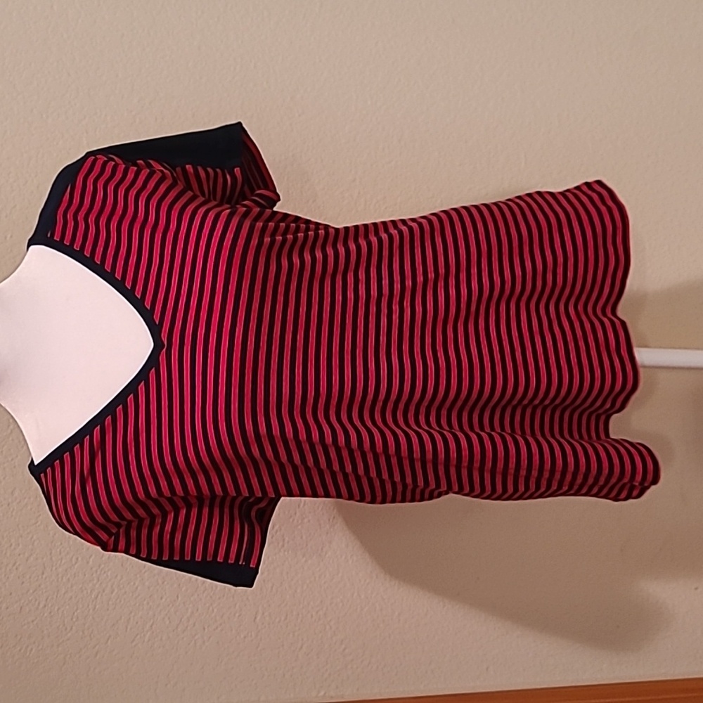 Chaps Red and Navy Short Sleeve Relaxed T-Shirt Size XL